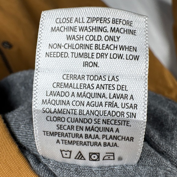 George Mens Brown Field Jacket Zip Front Casual Utility Coat Size M 38-40 - Picture 10 of 11